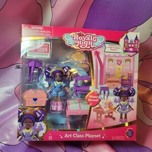 New Royale High Doll Art Class Playset Roblox Game Code Gift Toy Fashion Dolls